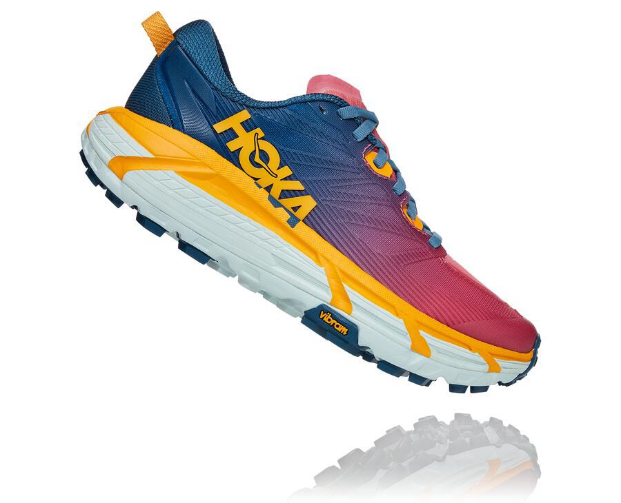 Tenis Trail Hoka One One Feminino Azuis - Mafate Speed 3 - 857-WKOQLC